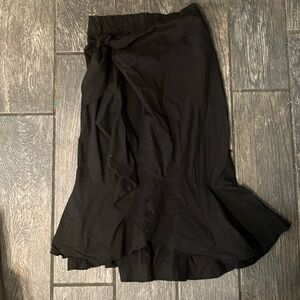 Black tie skirt